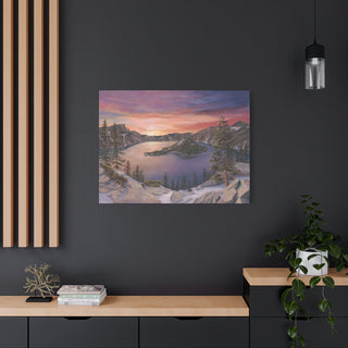 Matte Canvas Print: National Park Collection: Crater Lake