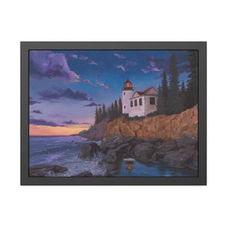 Framed Poster Print: Bass Harbor Lighthouse - Acadia National Park