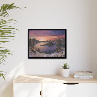 Framed Canvas Print: National Park Collection: Crater Lake