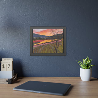Framed Poster Print: "California Vineyard"