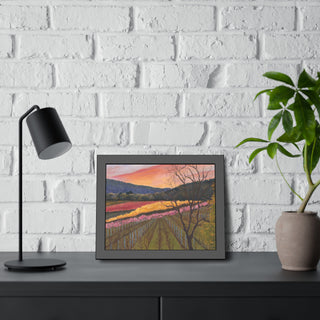 Framed Poster Print: "California Vineyard"